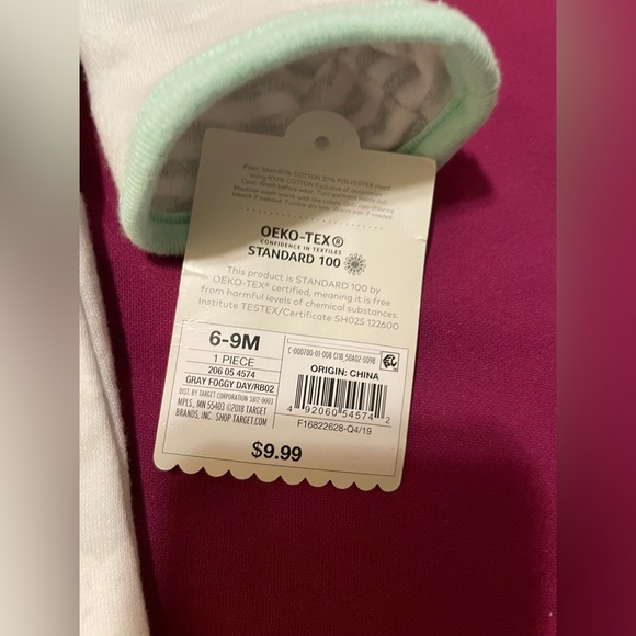 NWT Cloud Island Infant Hooded Bath Robe Size 6-9 months - Picture 3 of 3